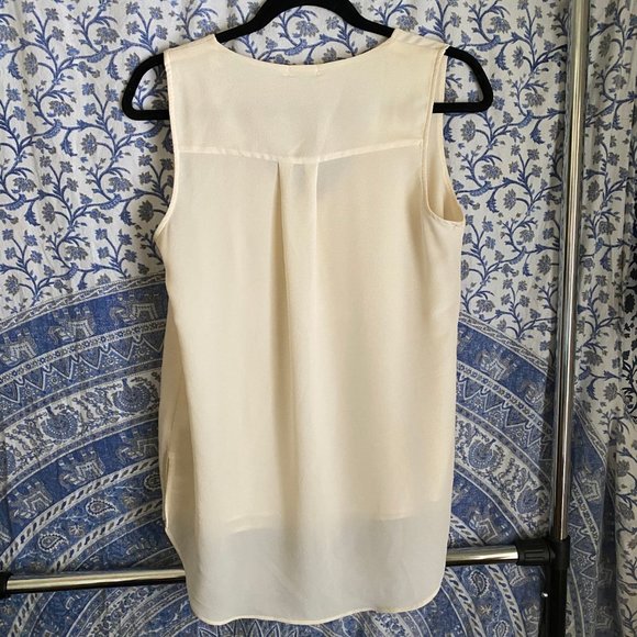 Cream Chiffon Top - Picture 2 of 2